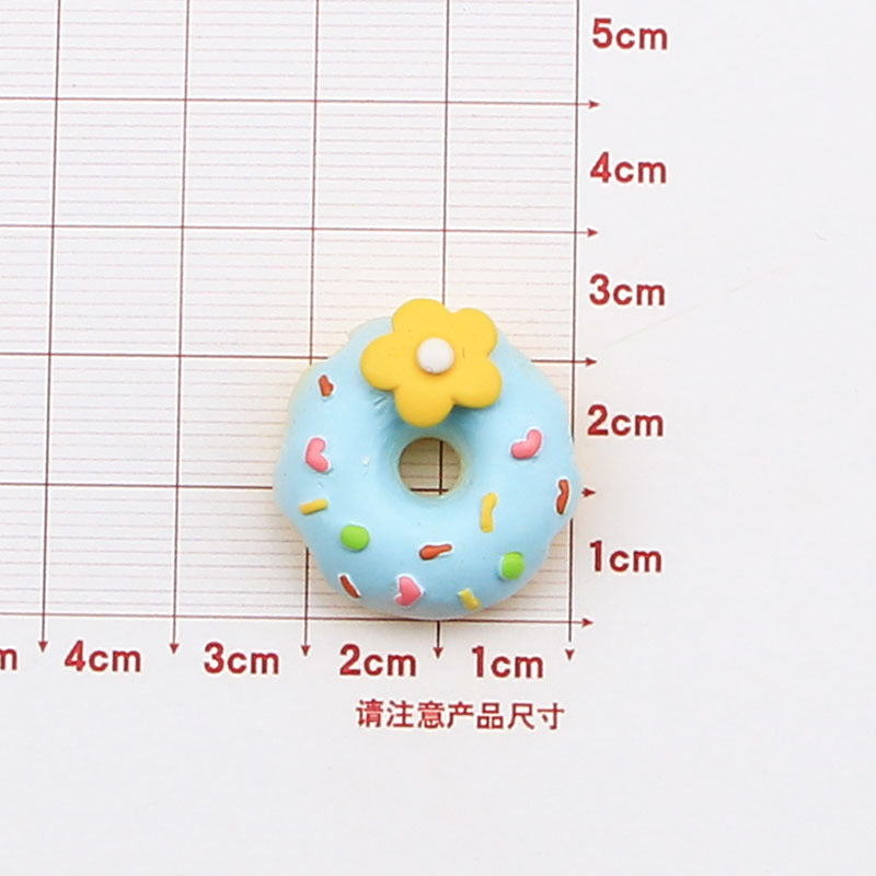 Wholesale Cartoon Donut Resin Cream Glue Phone Case